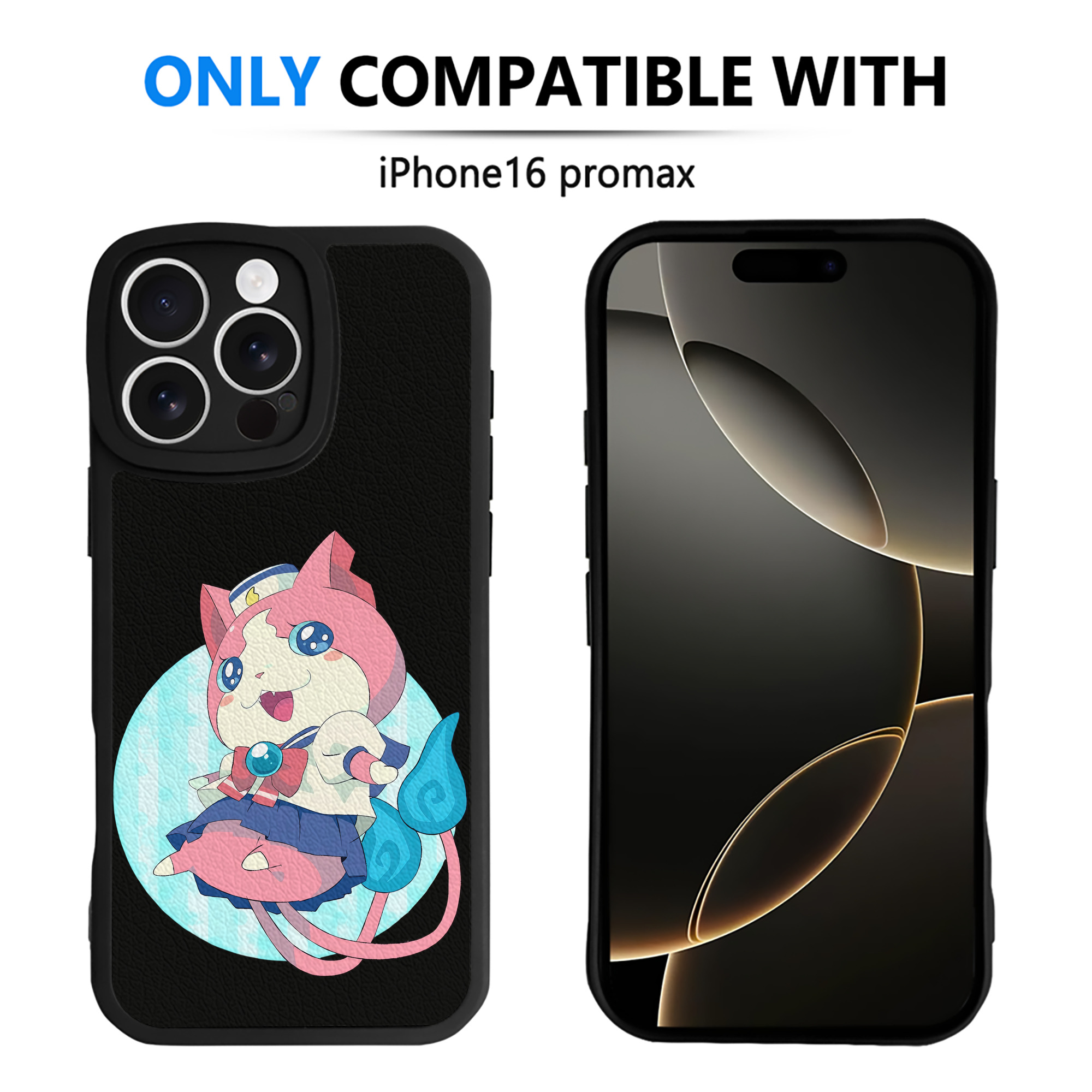（画像用） 妖怪ウォッチ Yo-kai Watch 【iPhone 16シリーズ対応】シリコンスマホケース（レザー調） 材質：シリコン